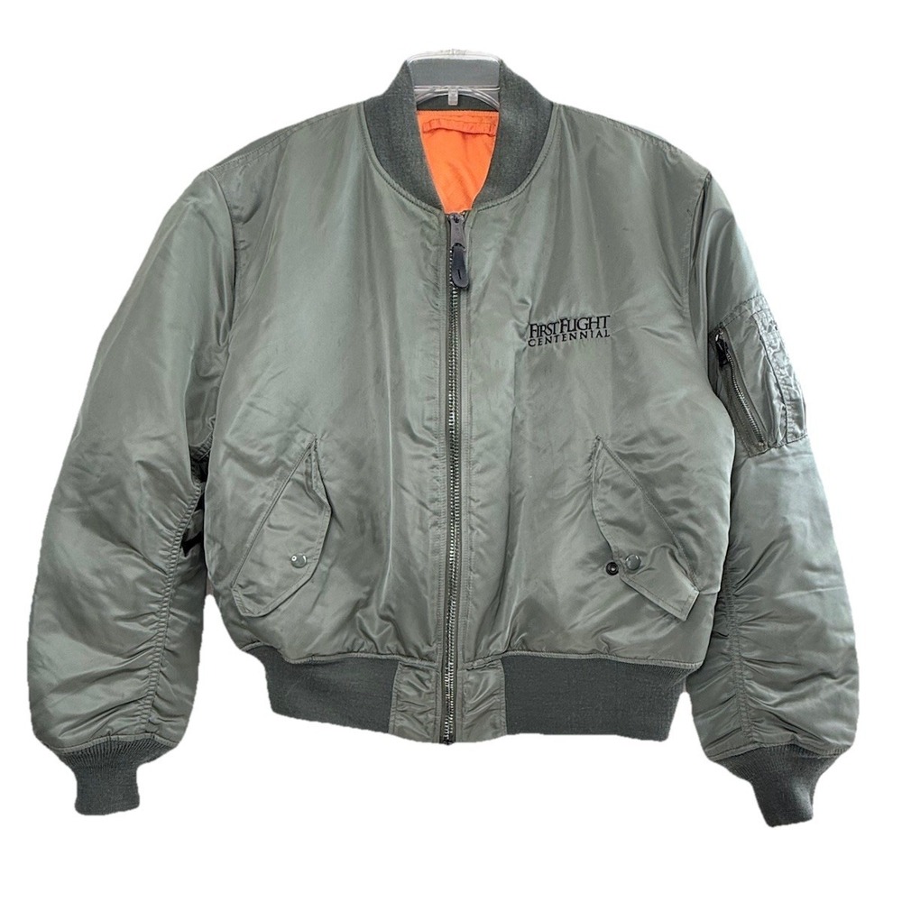 Alpha Industries MA-1 Intermediate Flyers Jacket Bomber First Flight Centennial